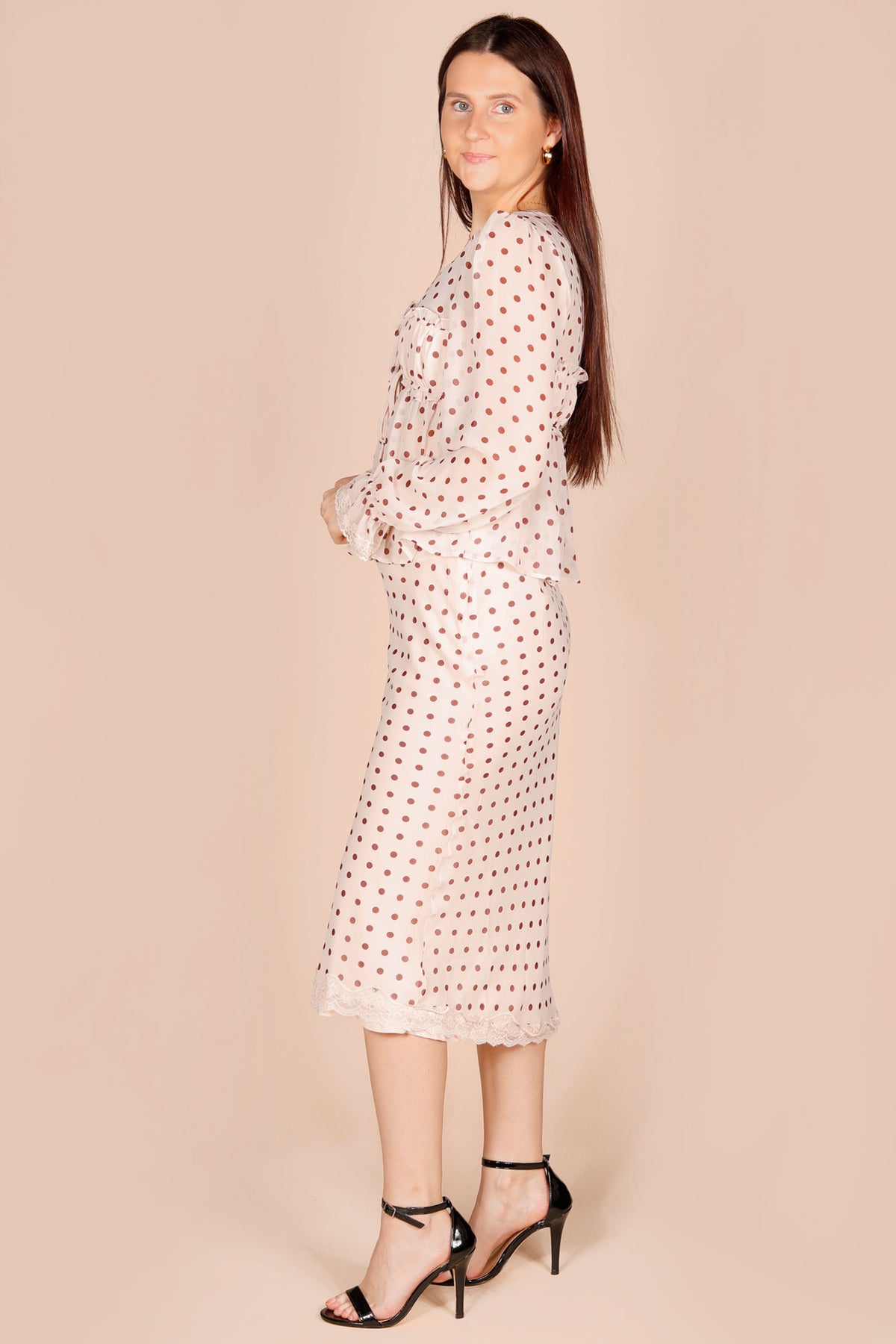 Catalina Polka Dot Midi Skirt