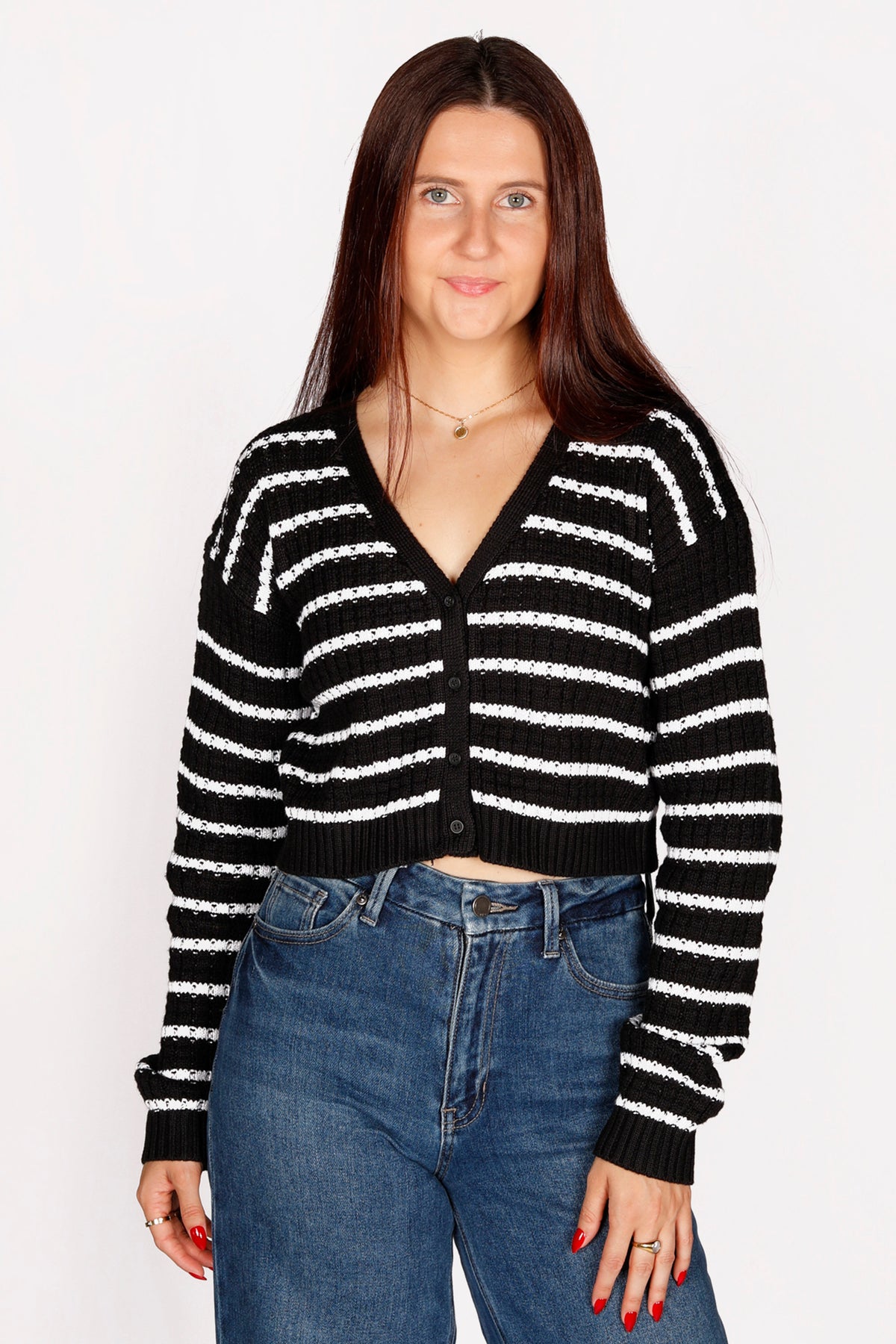 Daphne Striped Cardigan