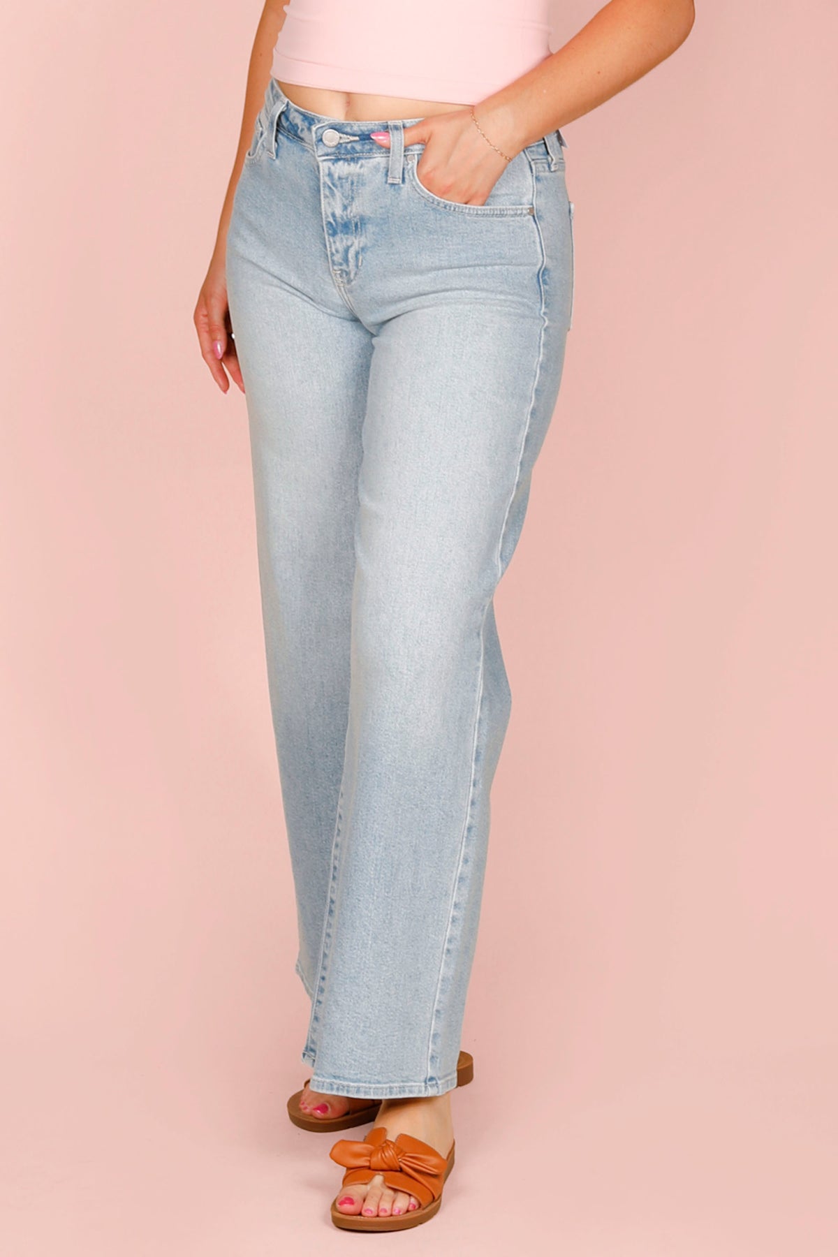 Mid Rise Slim Wide Leg Denim - FINAL SALE
