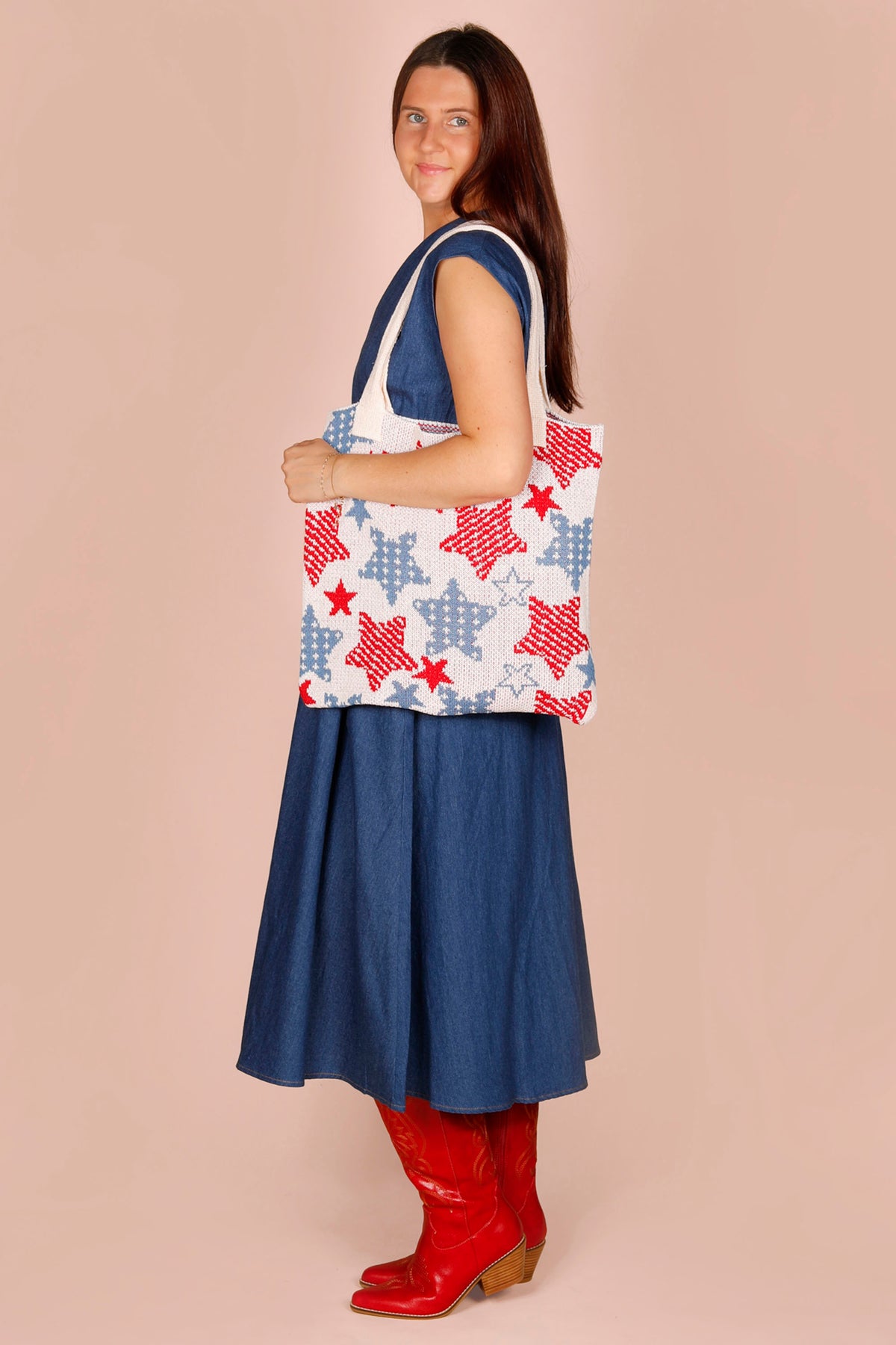 Red & Blue Stars Tote