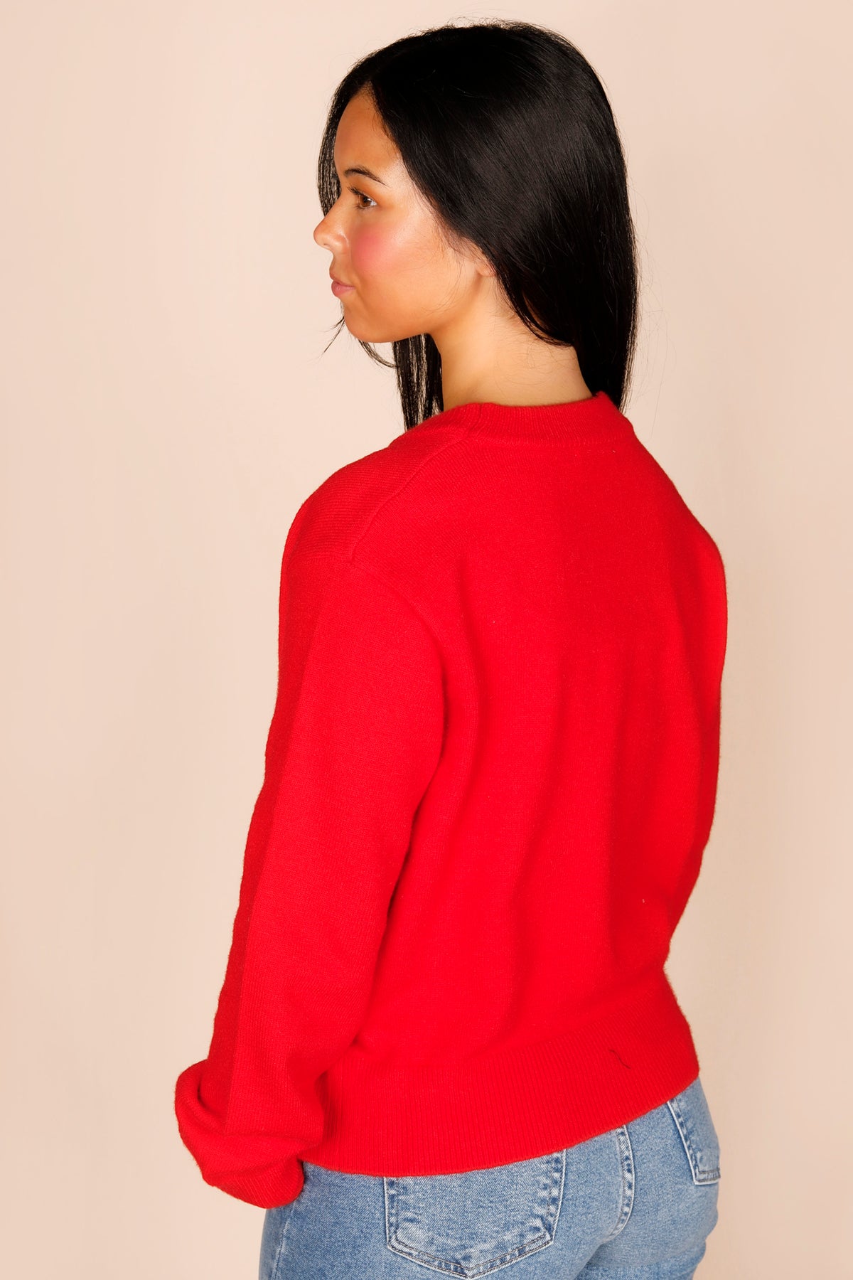Bella Red Bow Sweater