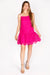 Brynn Pink Lace Mini Dress