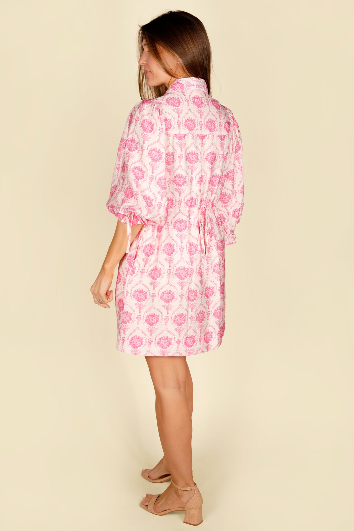 Pink Medallion Shift Dress