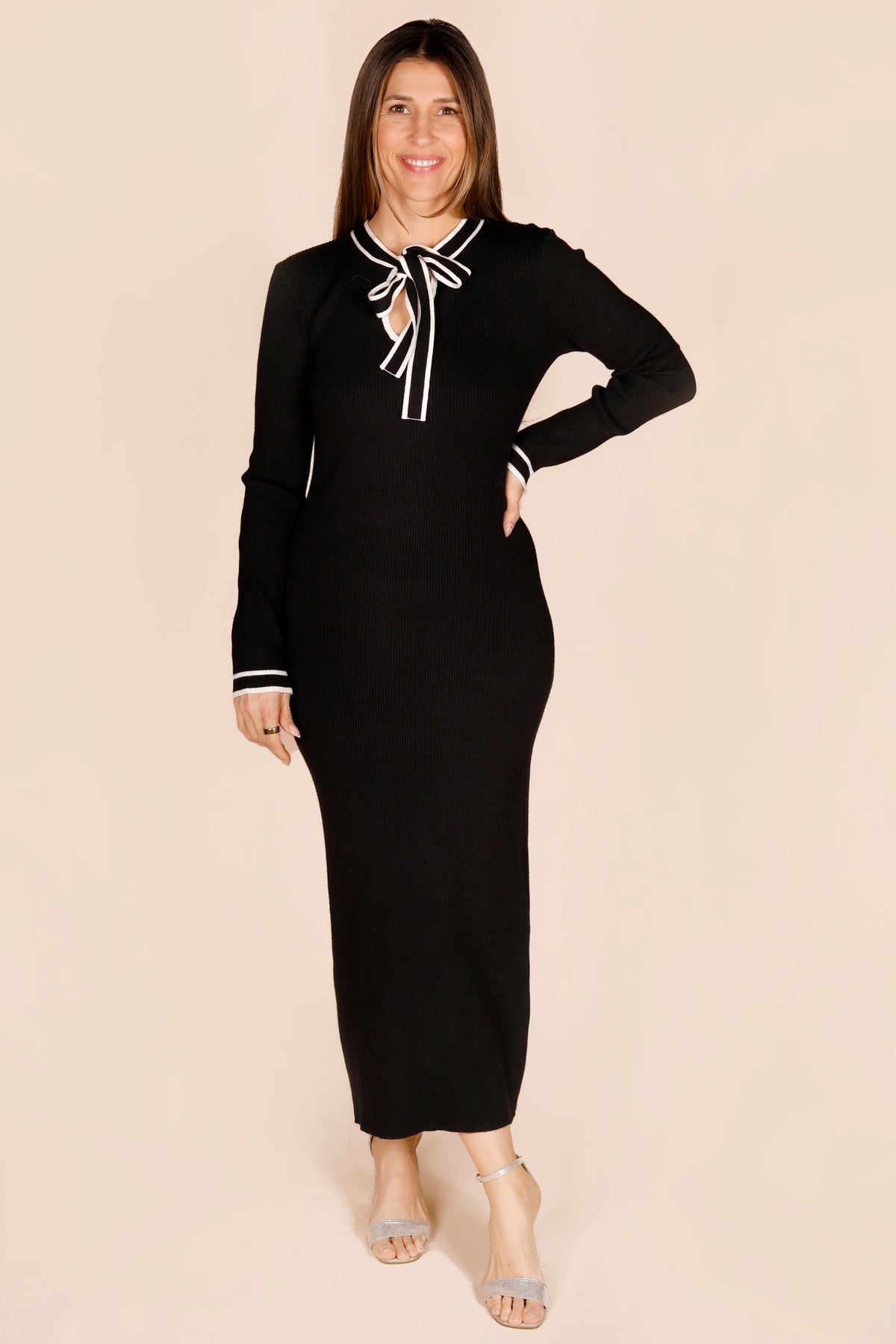 Gabrielle Black Maxi Dress