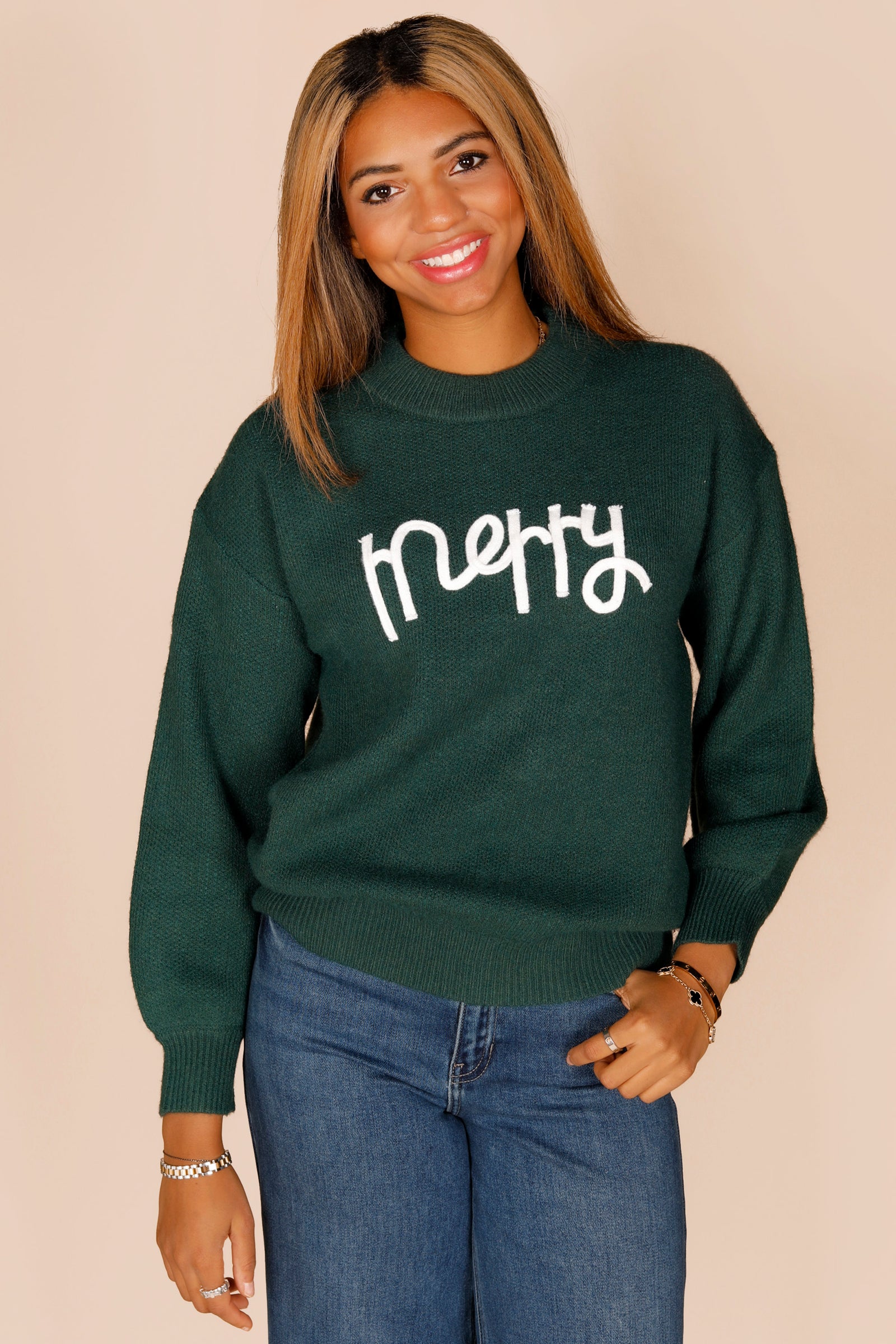Merry Green Sweater
