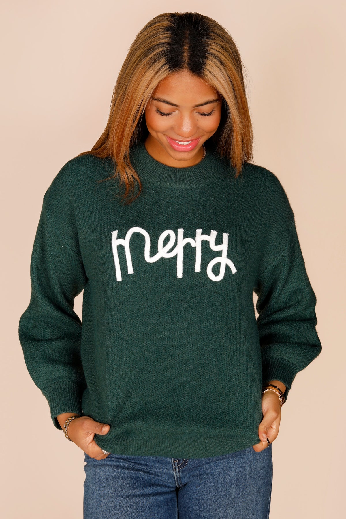 Merry Green Sweater