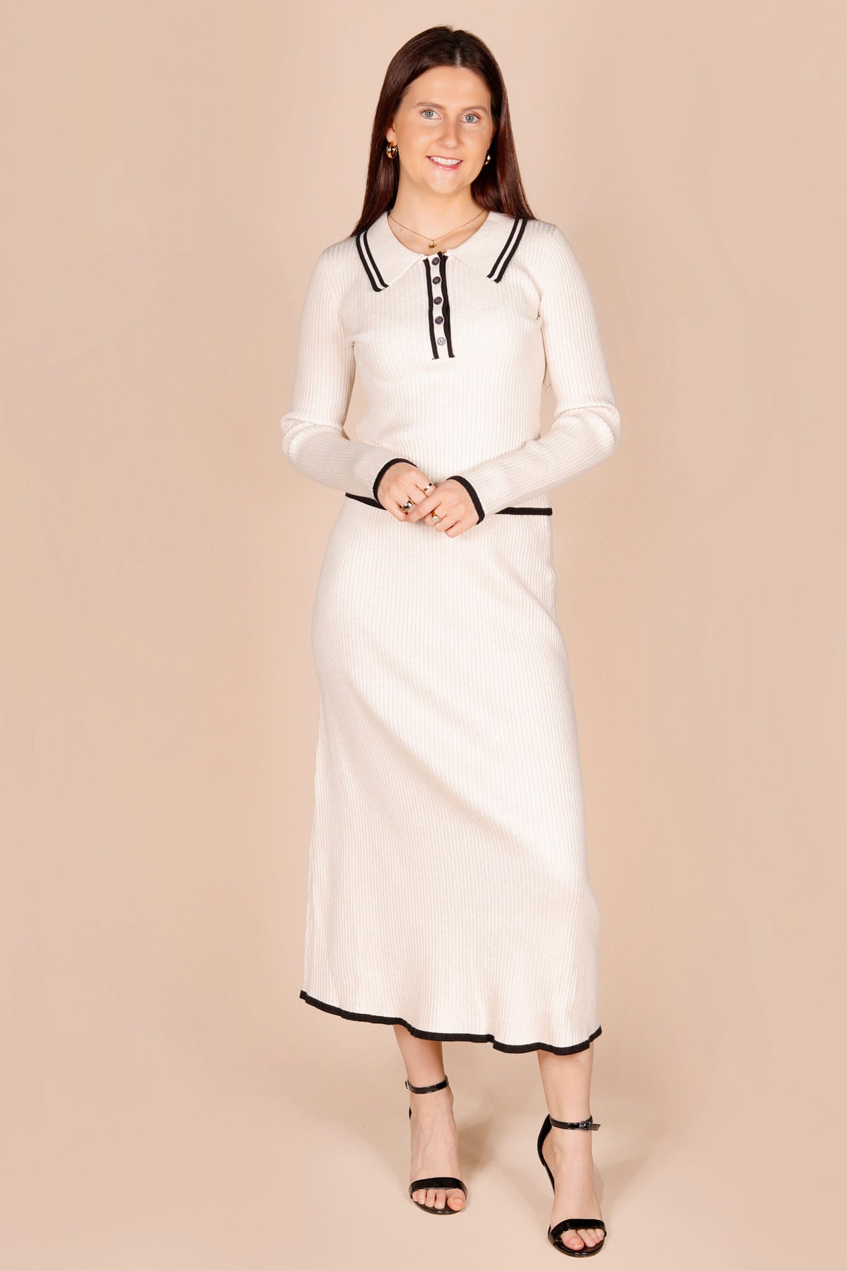 Lucia Cream Knit Top