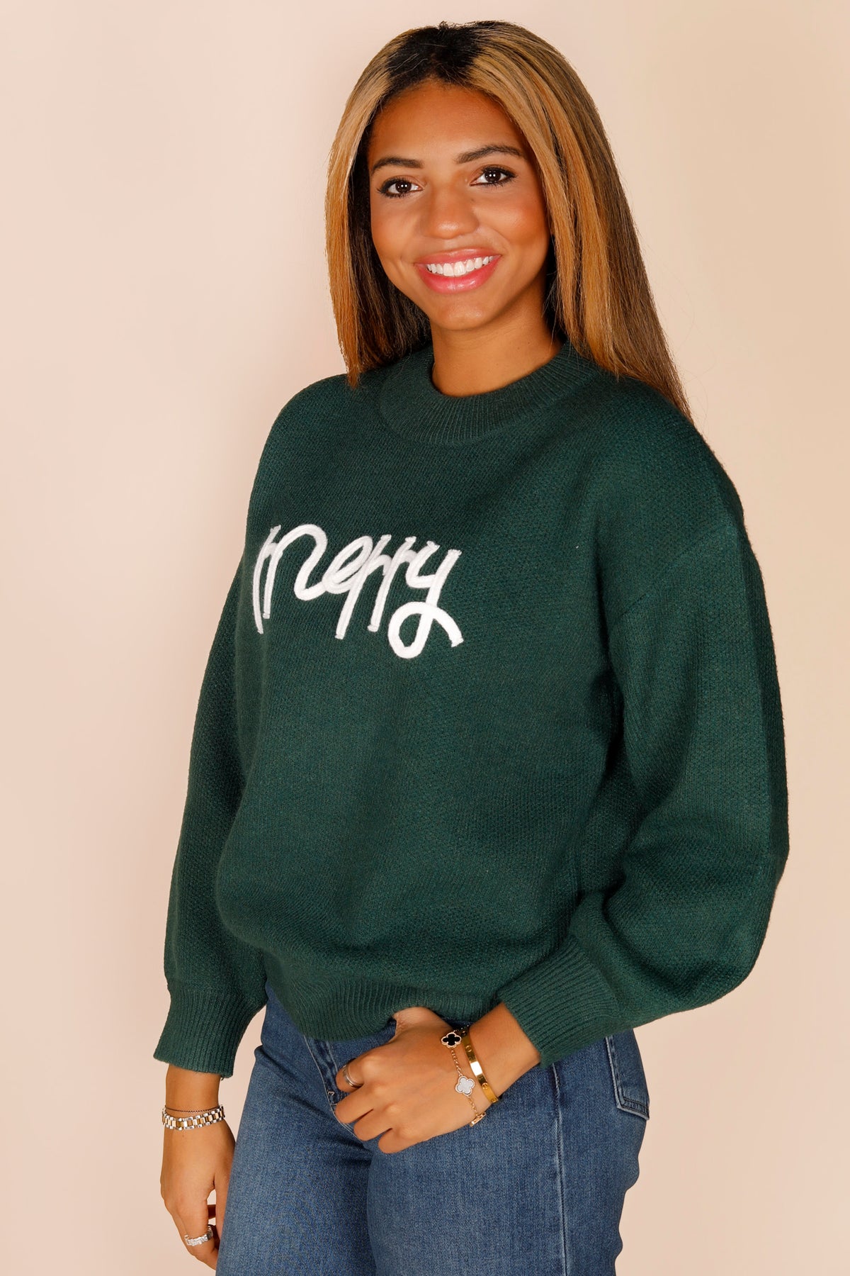 Merry Green Sweater