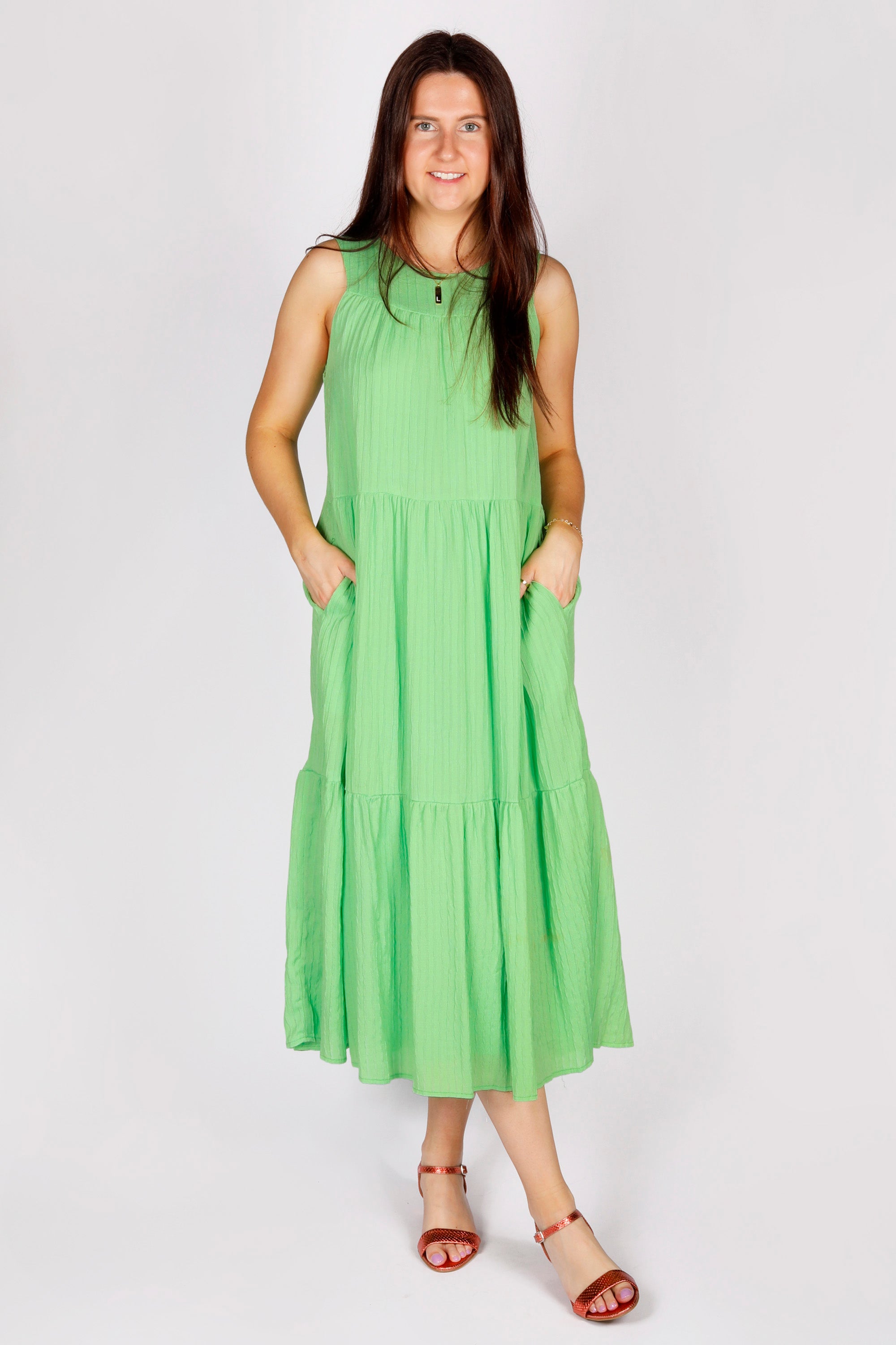 Jasper Lime Tank Dress