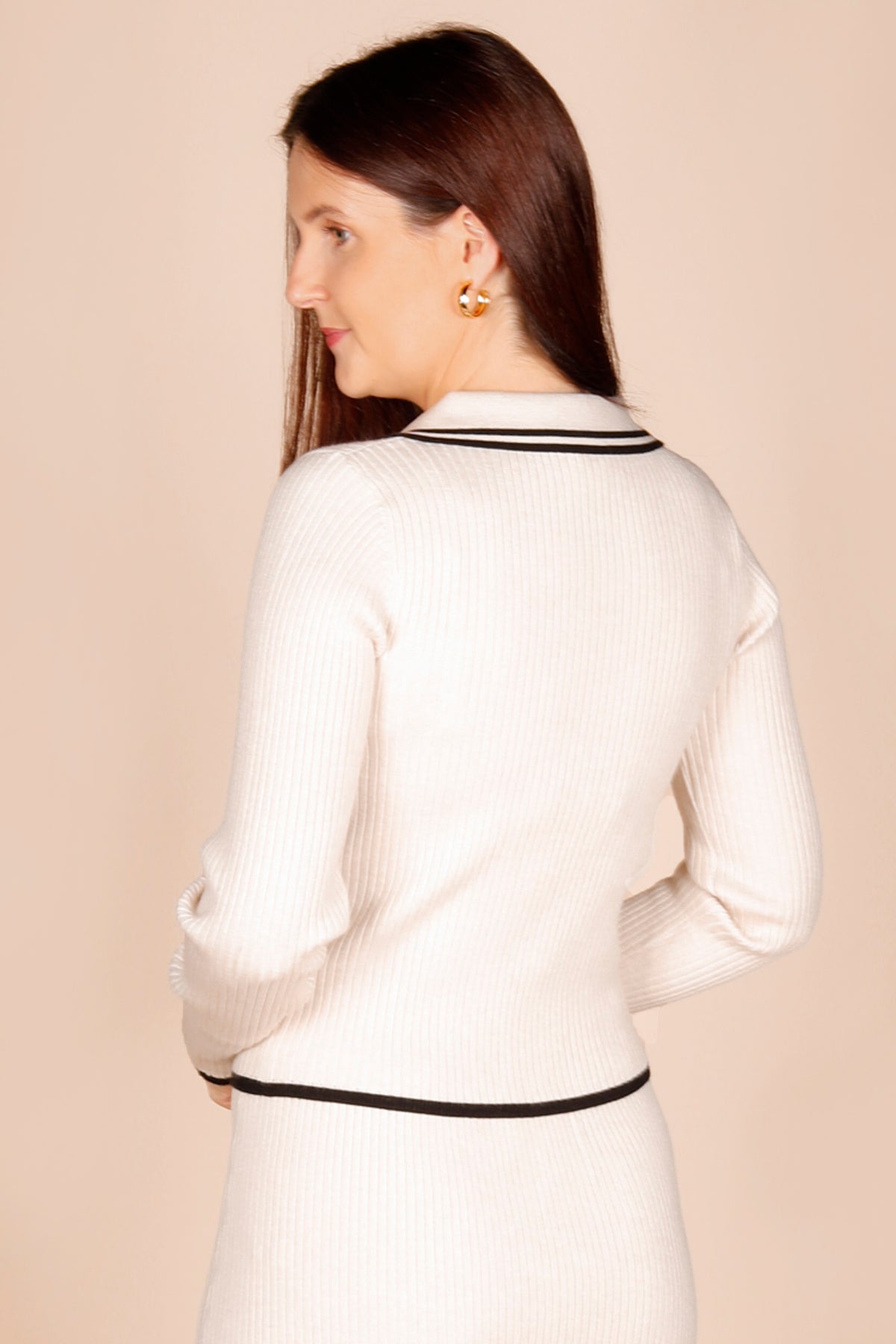 Lucia Cream Knit Top