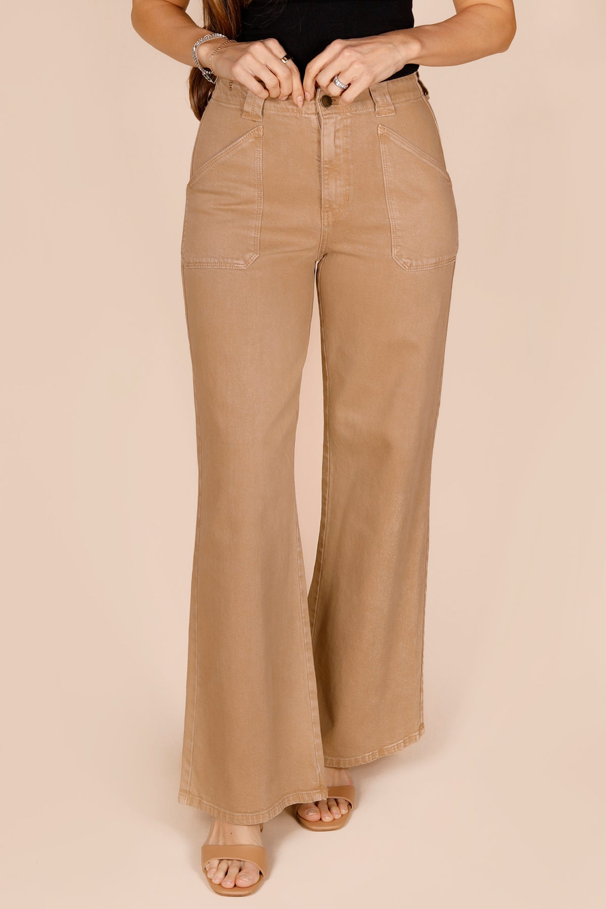 Dakota Patch Pocket Khaki Denim