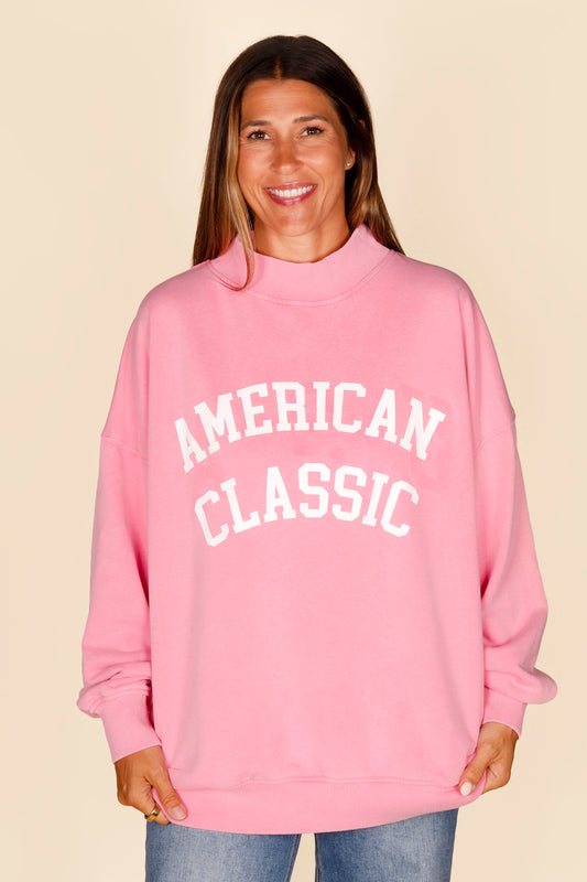 American Classic Pink Sweatshirt - FINAL SALE