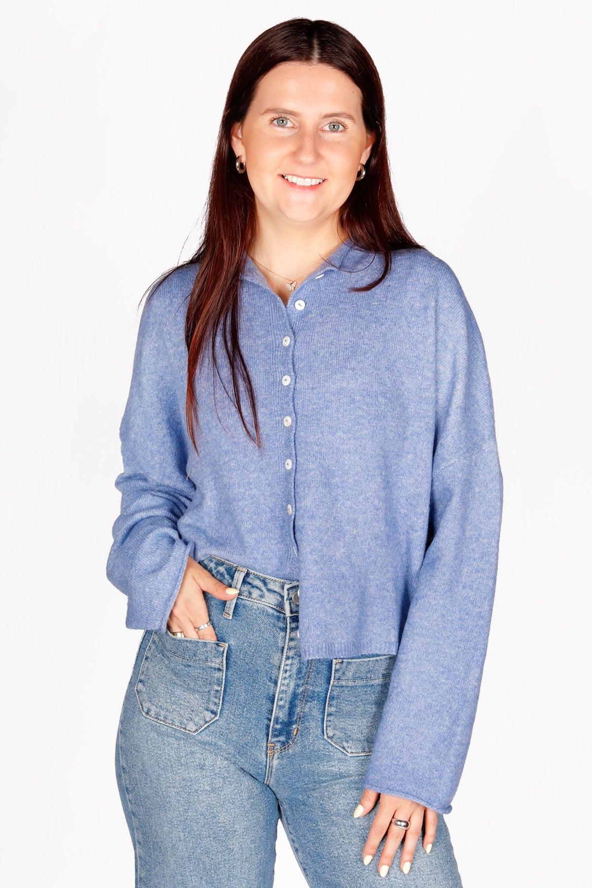 Blue Lightweight Cardigan
