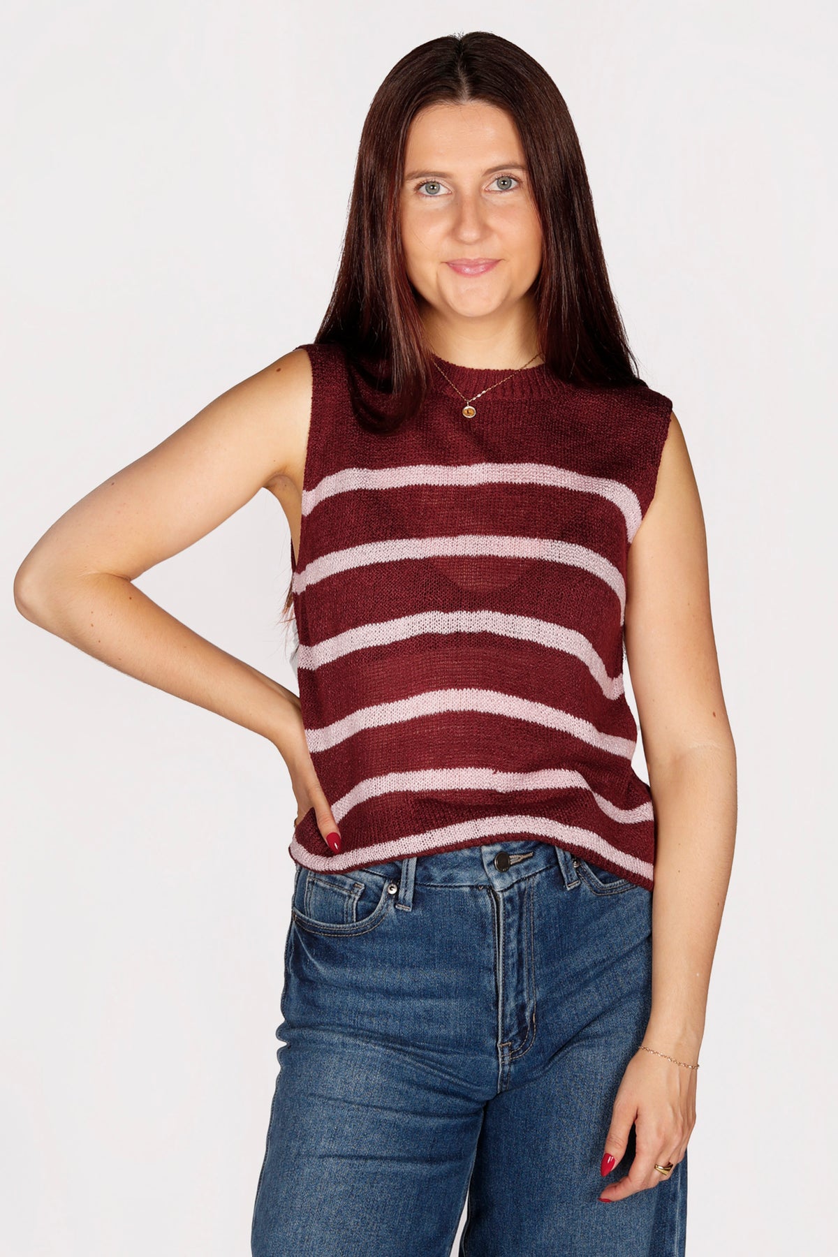 Leah Striped Knit Top - FINAL SALE