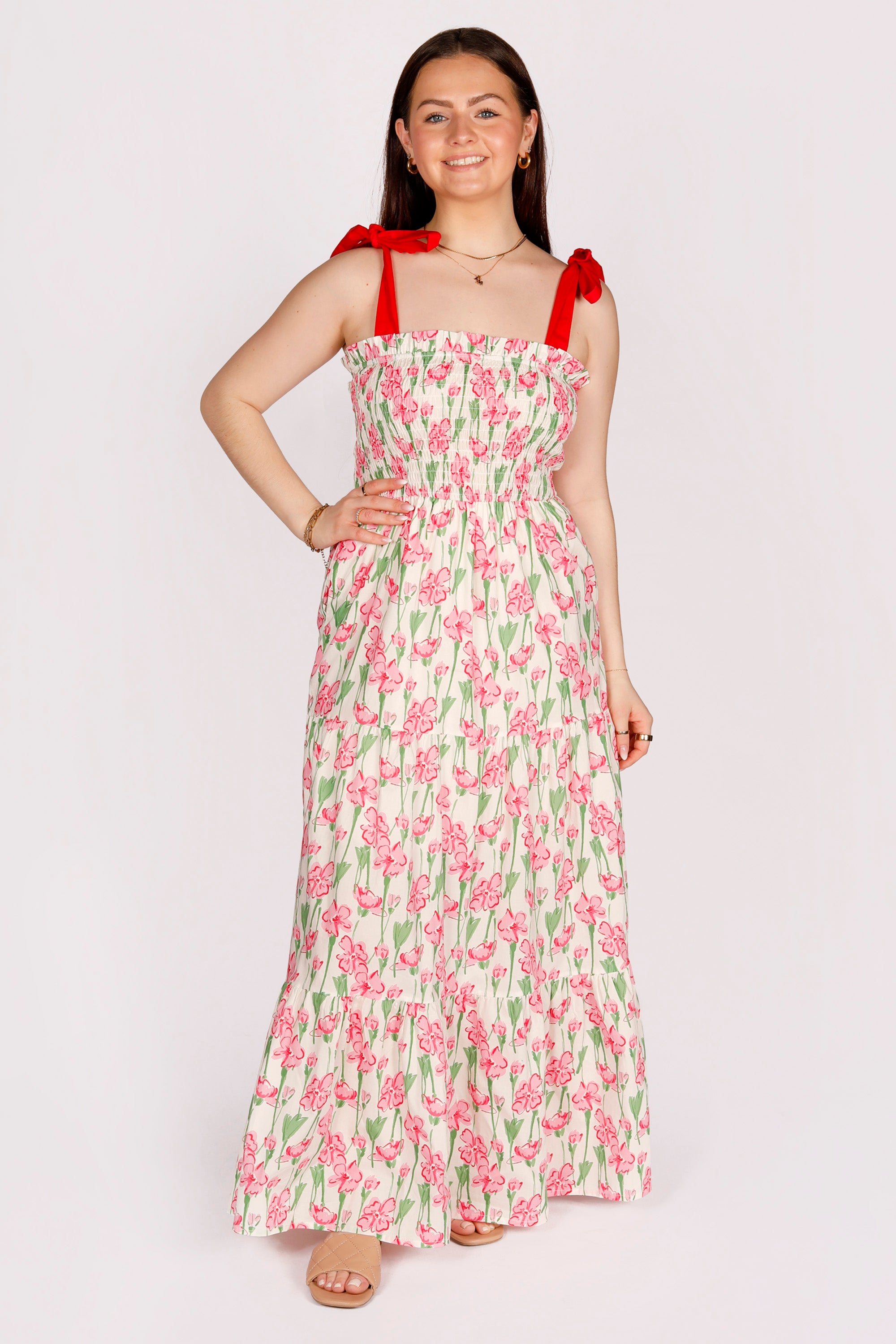 Posey Floral Tiered Maxi Dress