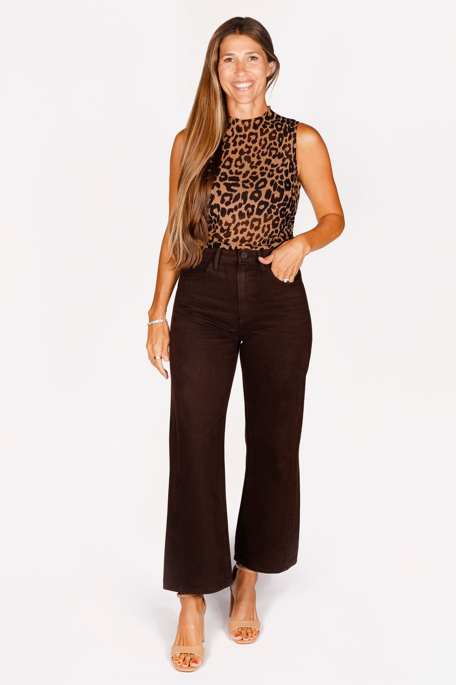 Phoebe Dark Roast Barrel Denim