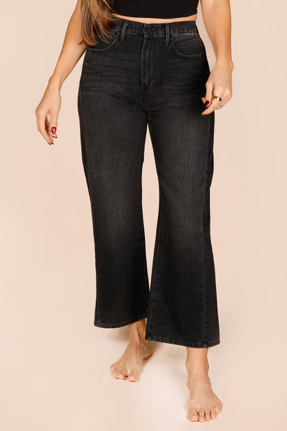 Noah Washed Black Barrel Denim