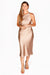 Eleanor Champagne Midi Dress