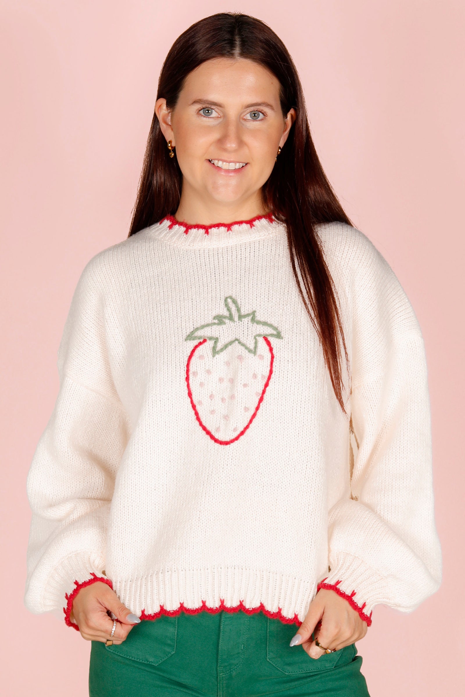 Strawberry Stitch Sweater