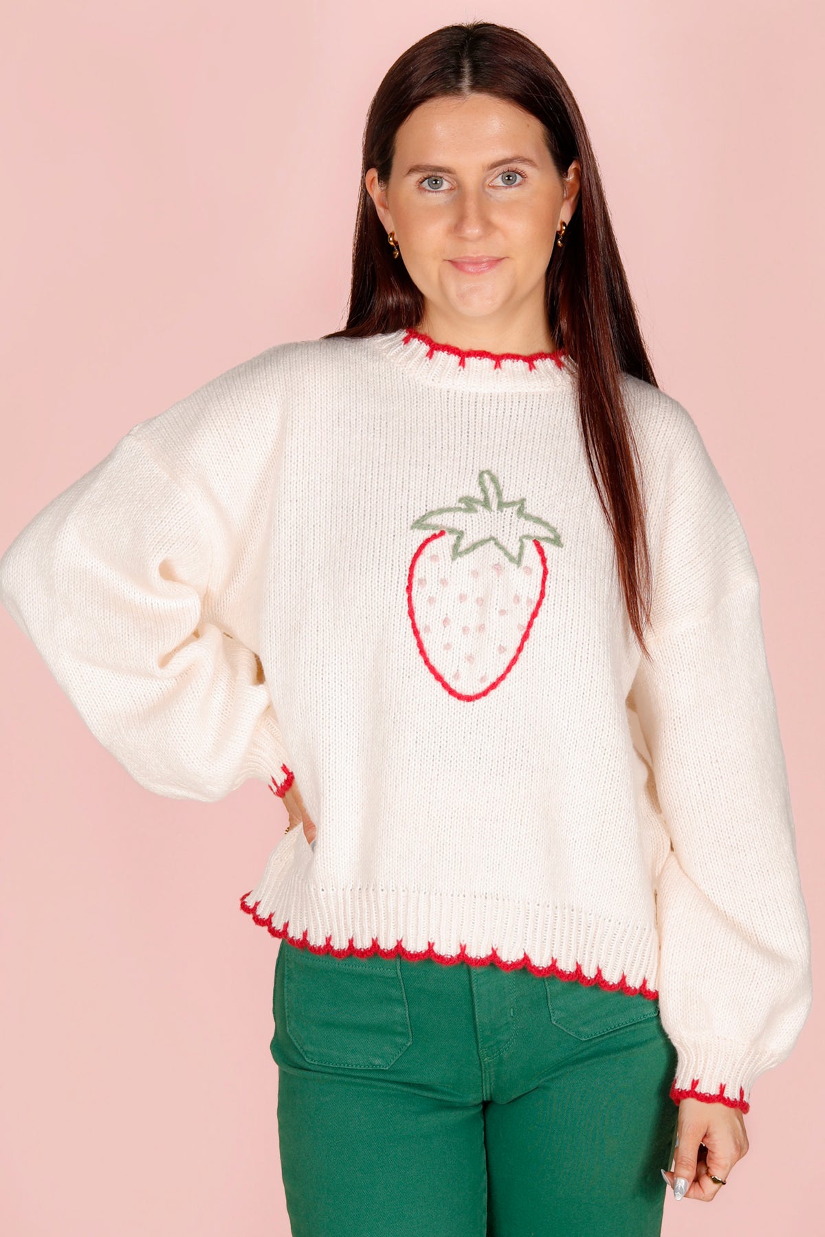 Strawberry Stitch Sweater