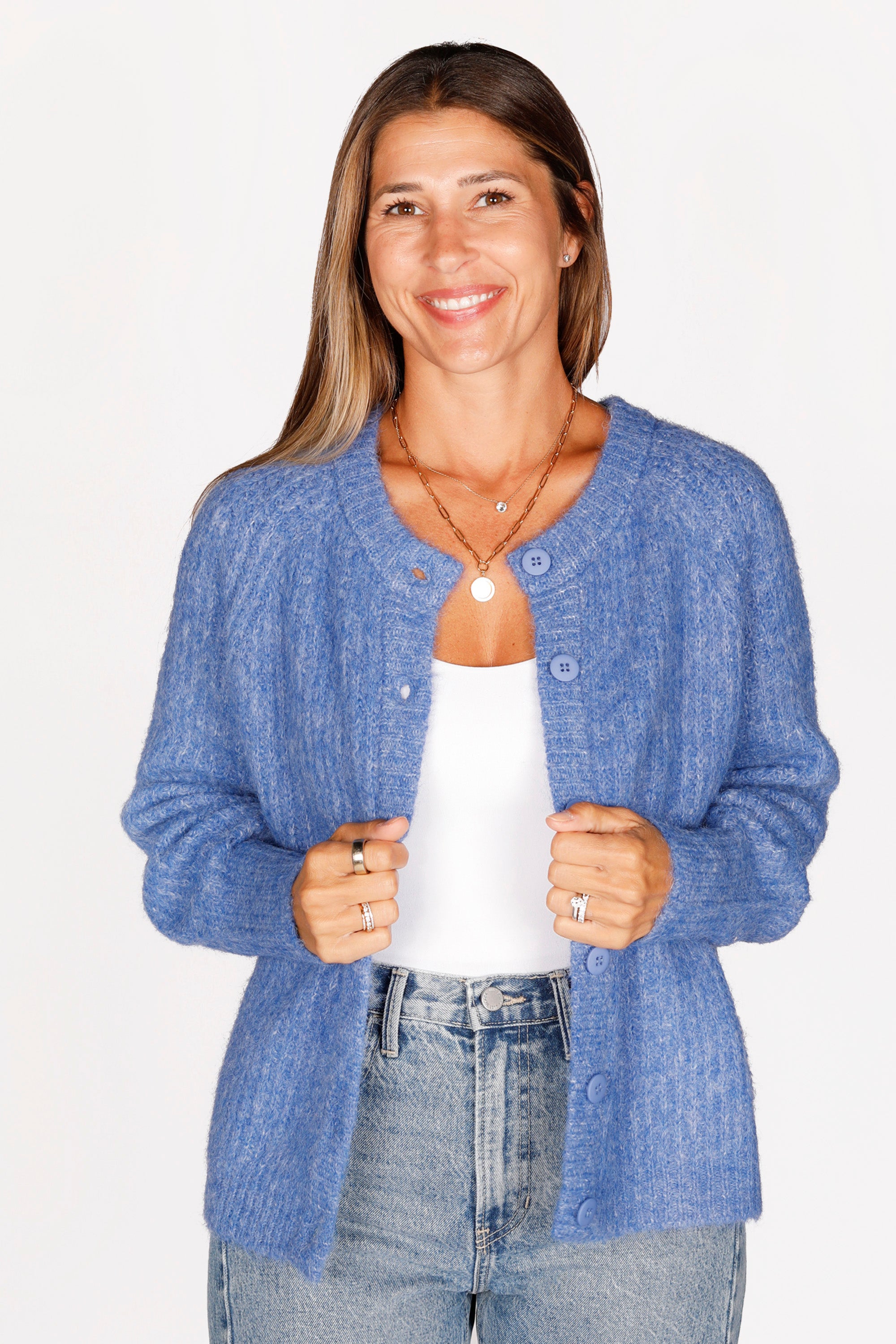 Cobalt Blue Chunky Cardigan
