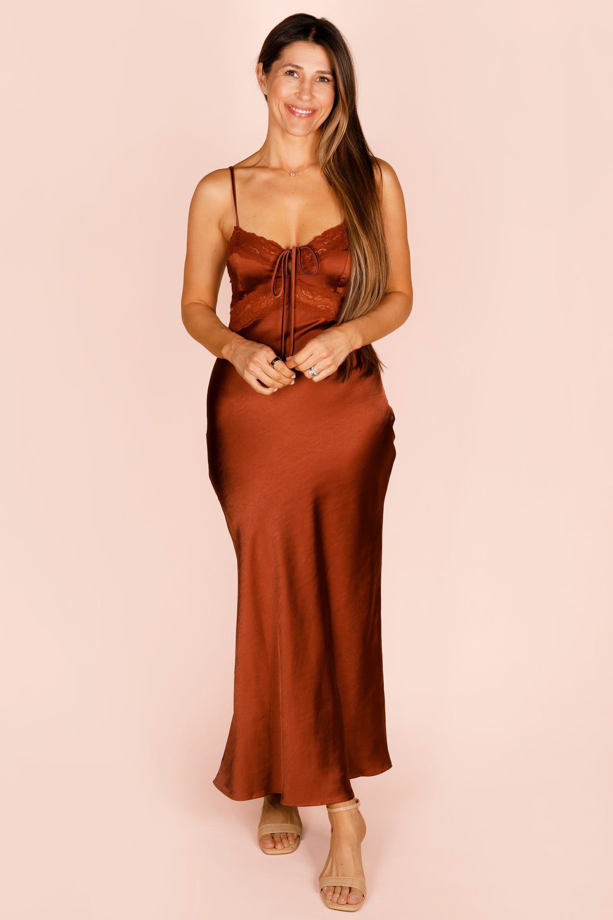 Copper Slip Dress - FINAL SALE