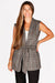 Eliza Plaid Tie Waist Vest