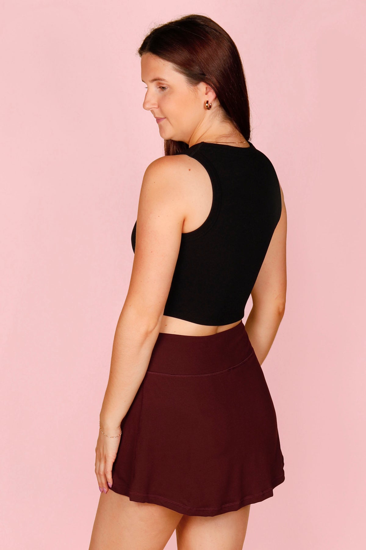 Tyler Dark Cherry Active Skort - FINAL SALE