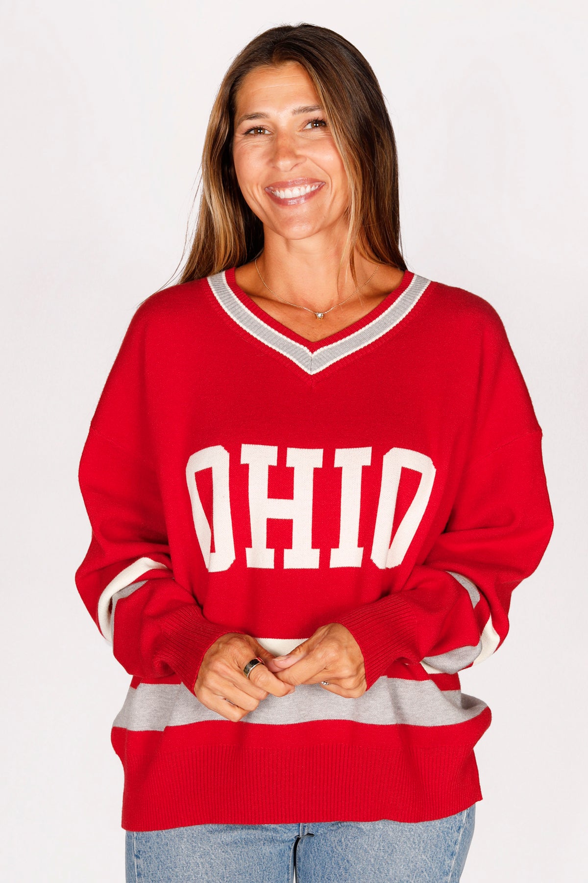 Ohio Red Varsity Sweater