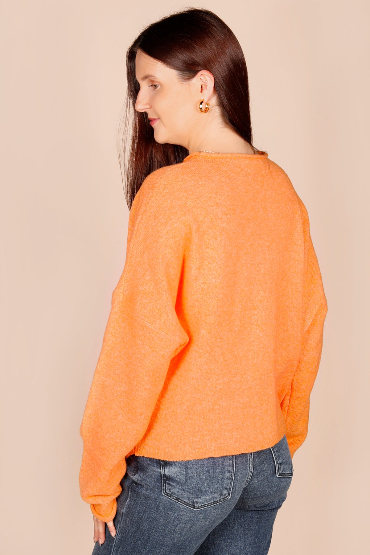 Orange Cream Lightweight Cardigan