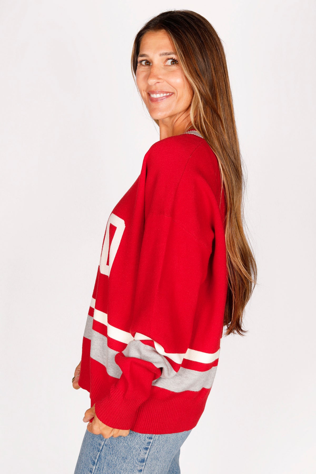 Ohio Red Varsity Sweater