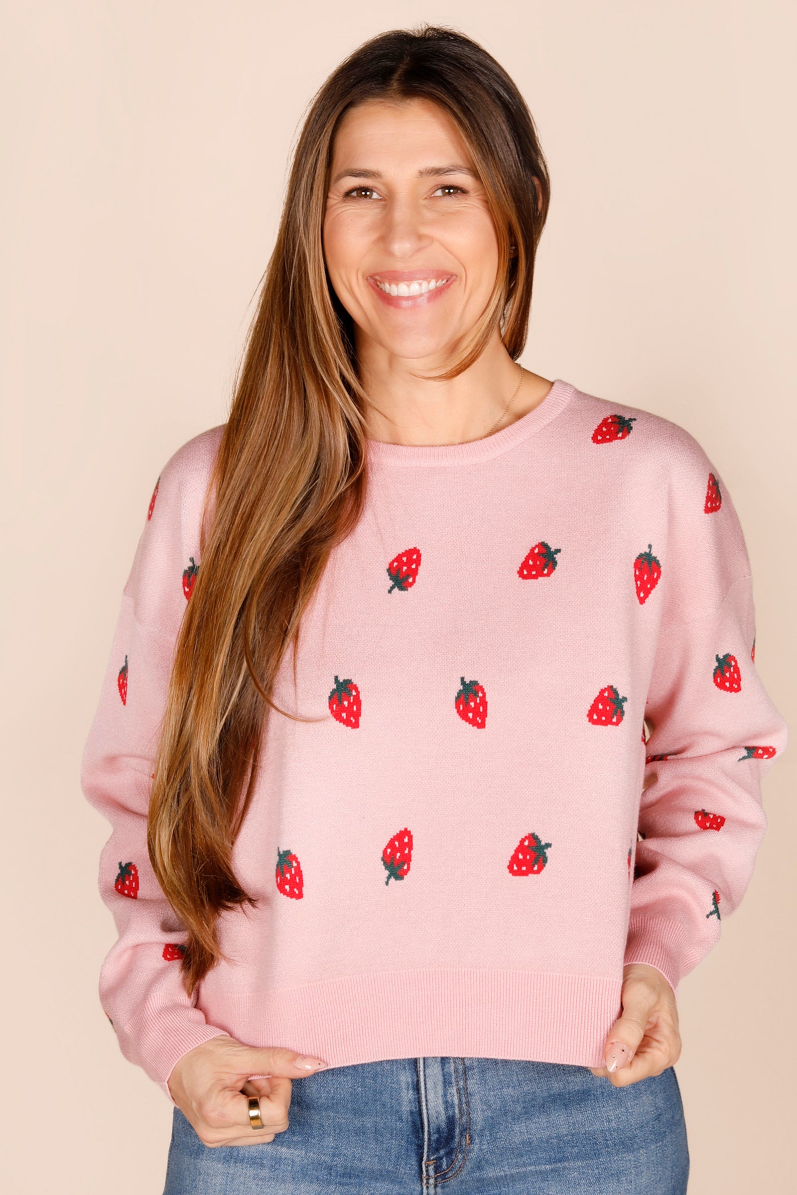 Strawberry Pink Sweater
