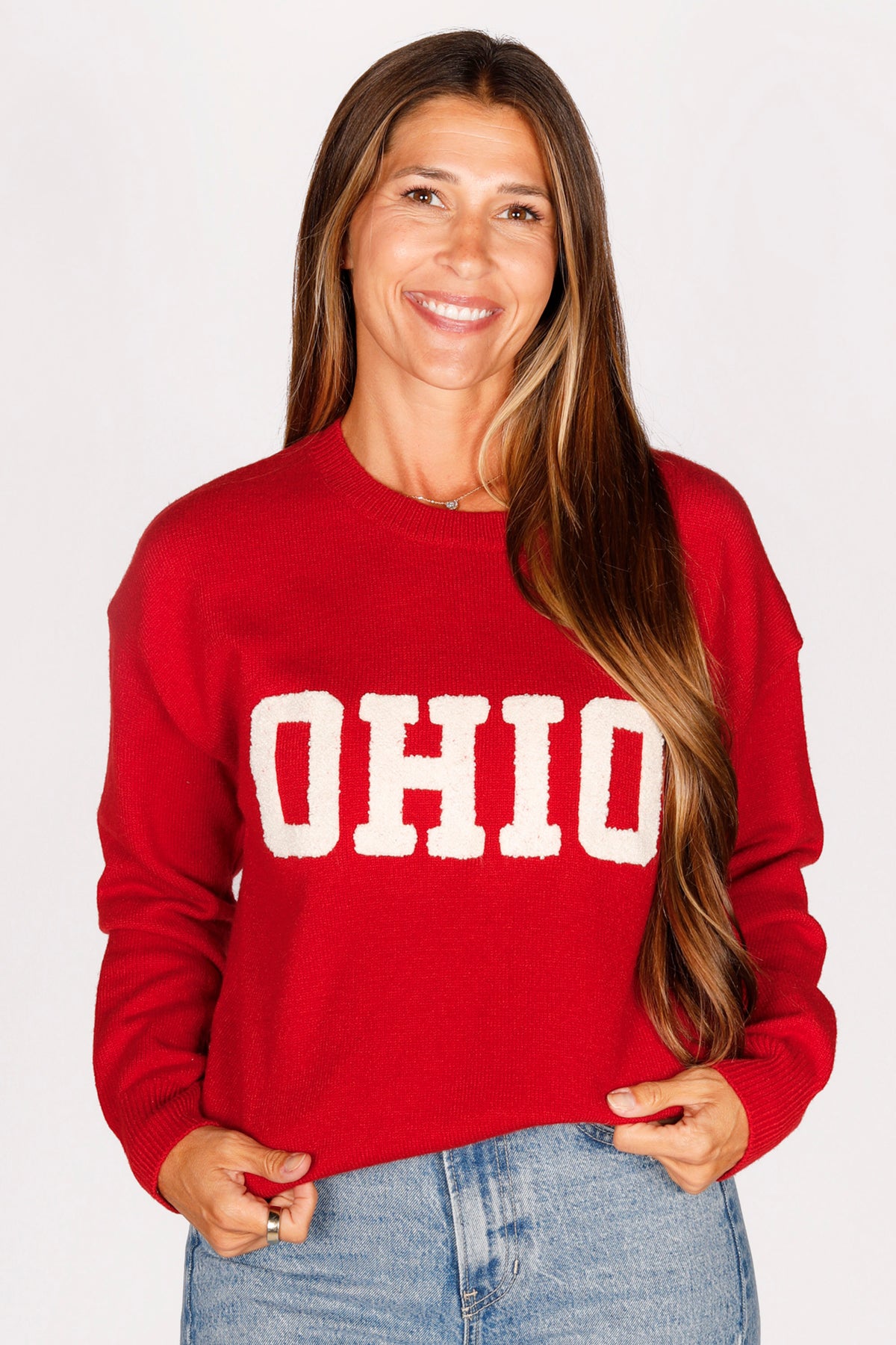Scarlet OHIO Embroidered Sweater