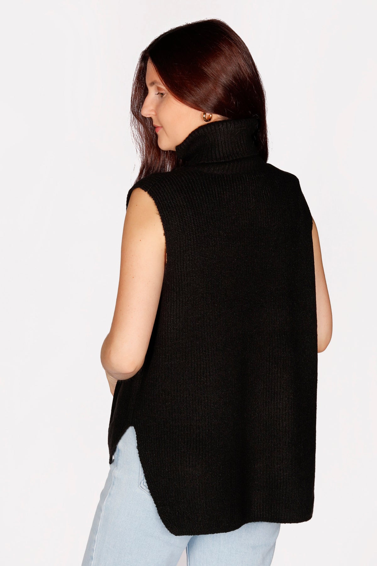Cassidy Black Mock Tank Sweater