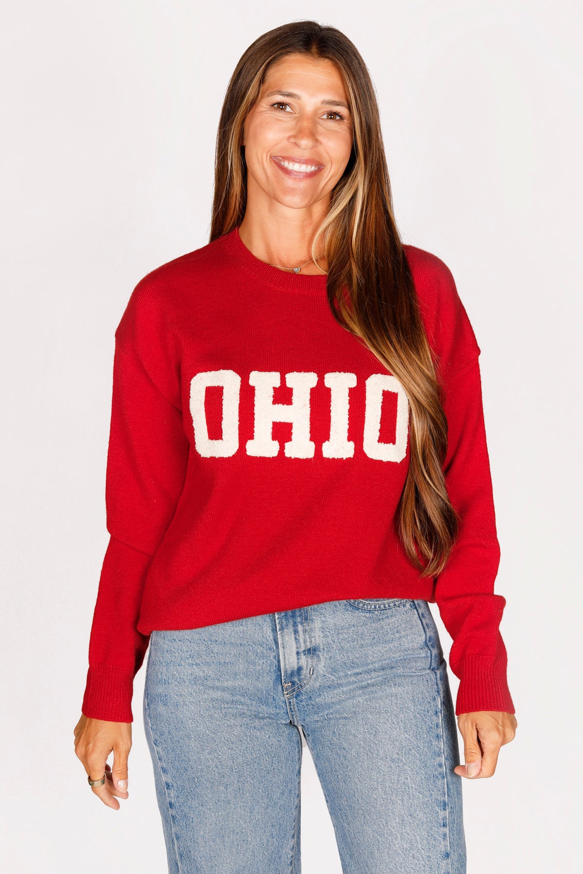 Scarlet OHIO Embroidered Sweater