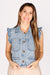 Dolly Ruffle Denim Vest