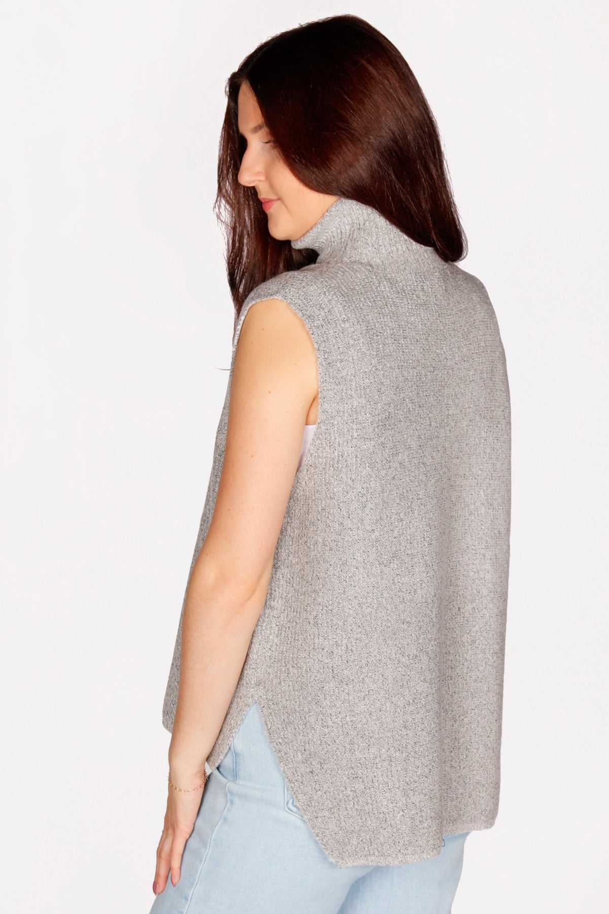 Cassidy Grey Mock Tank Sweater