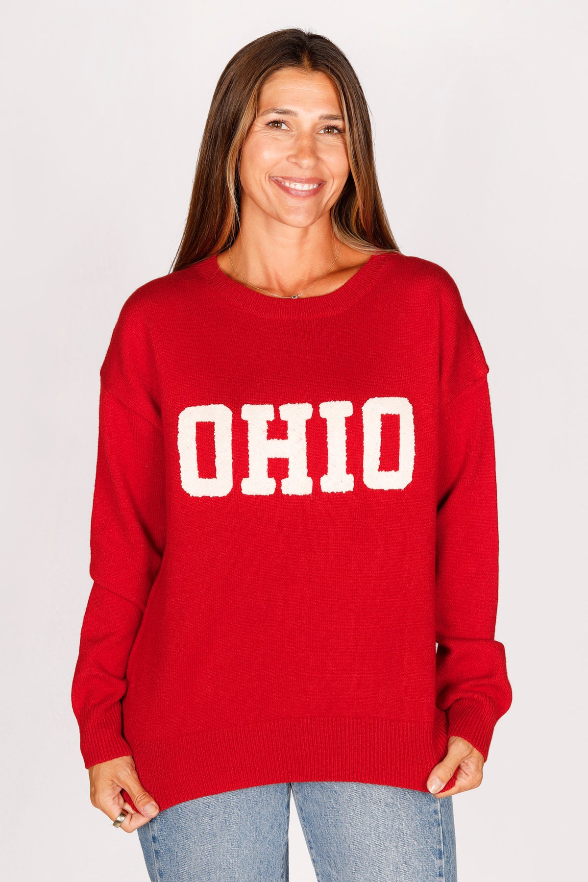 Scarlet OHIO Embroidered Sweater