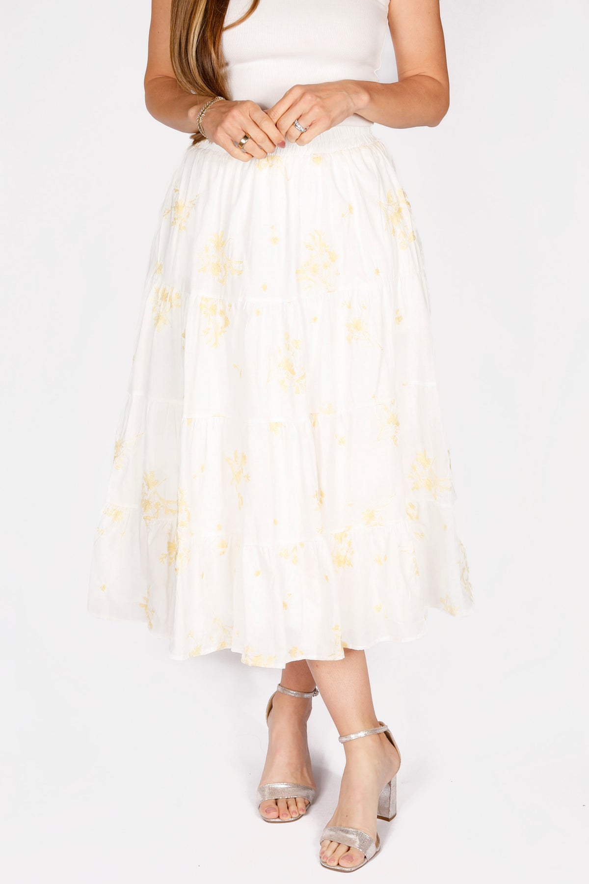 Maeve Yellow Floral Skirt - FINAL SALE