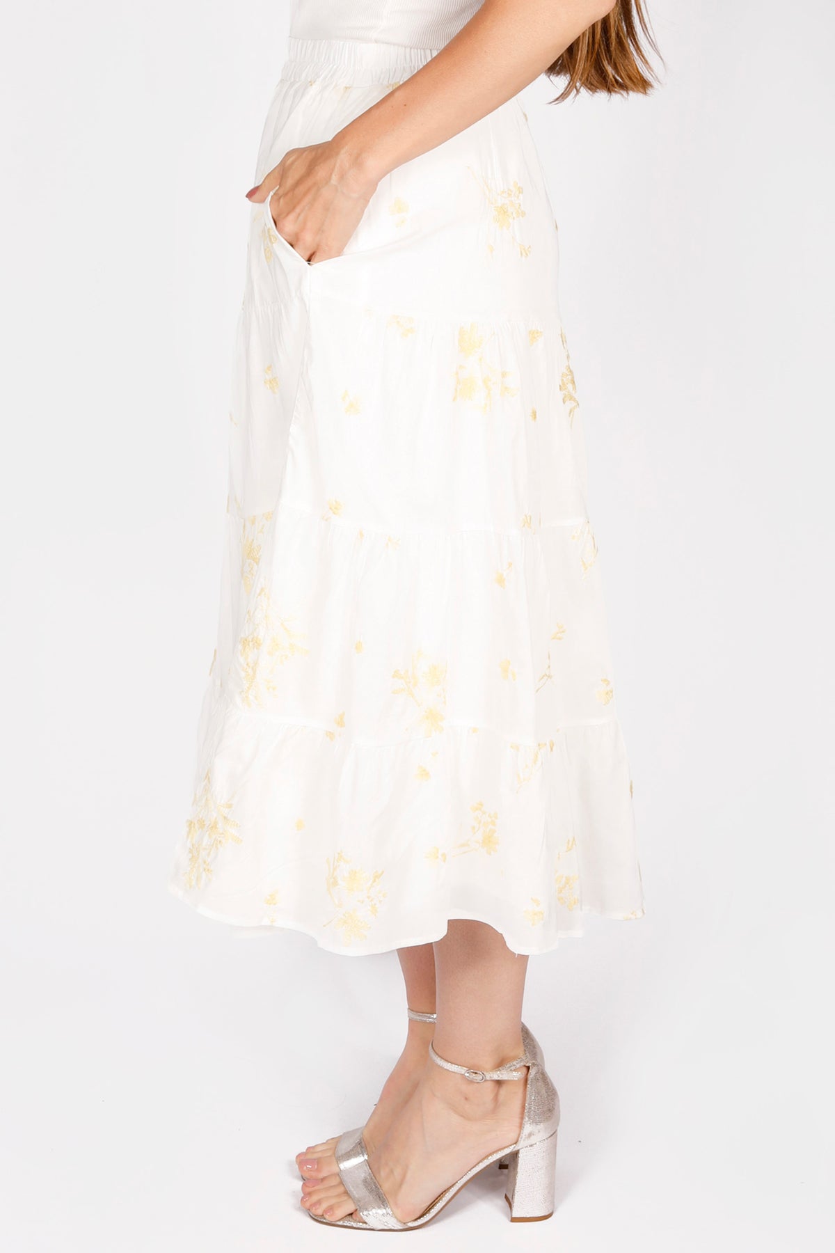 Maeve Yellow Floral Skirt - FINAL SALE