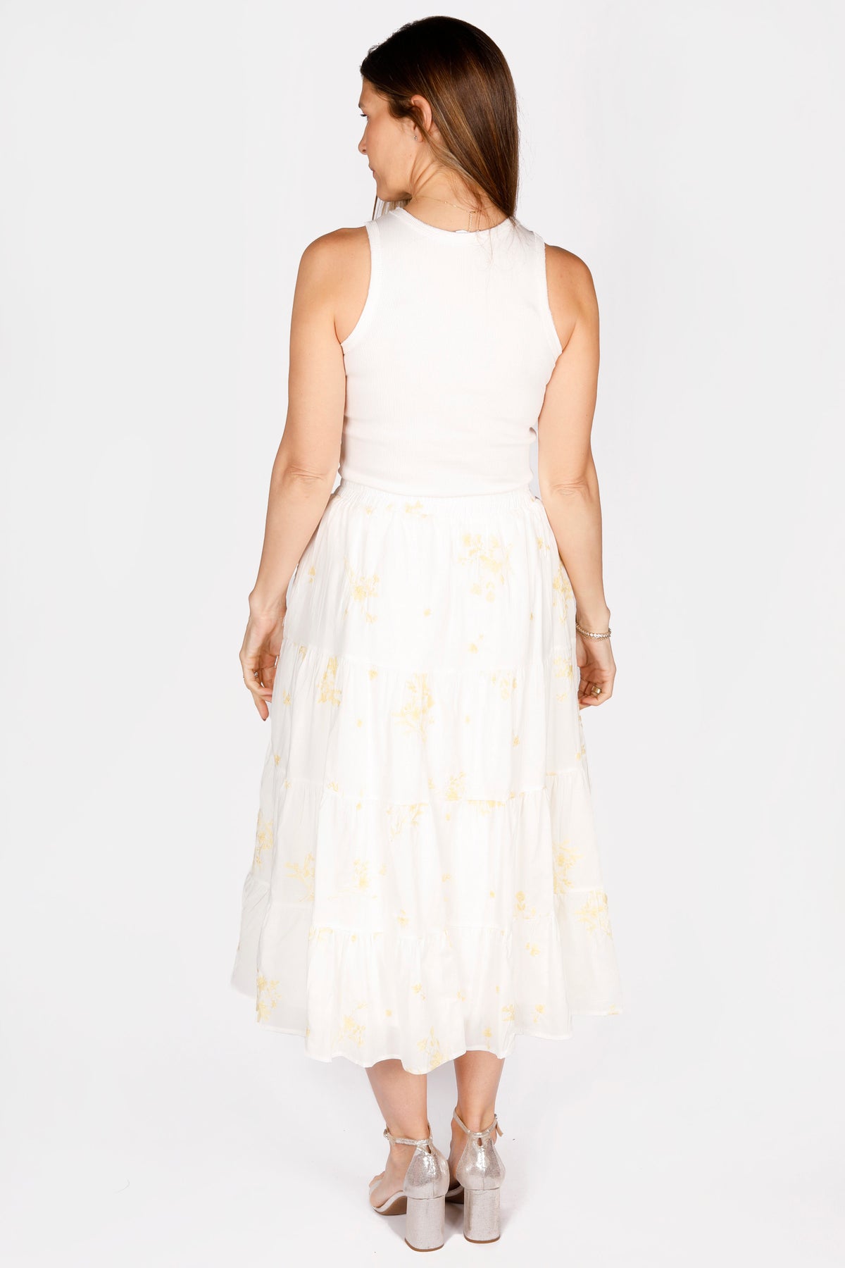 Maeve Yellow Floral Skirt - FINAL SALE