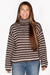 Odette Brown Striped Sweater