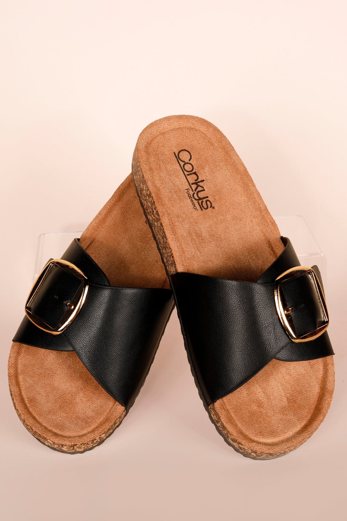 Corkys Road Trip Black Sandals - FINAL SALE
