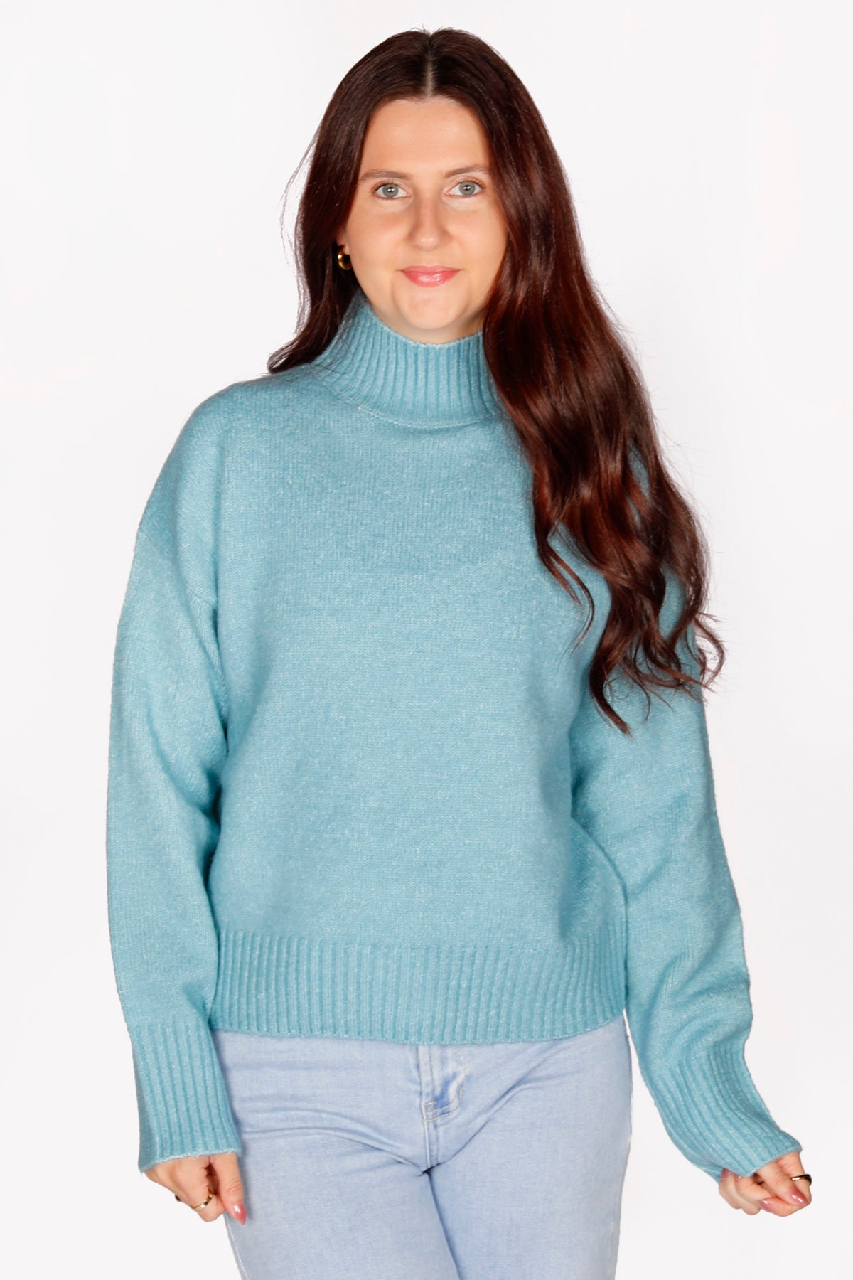 Quinn Light Teal Sweater