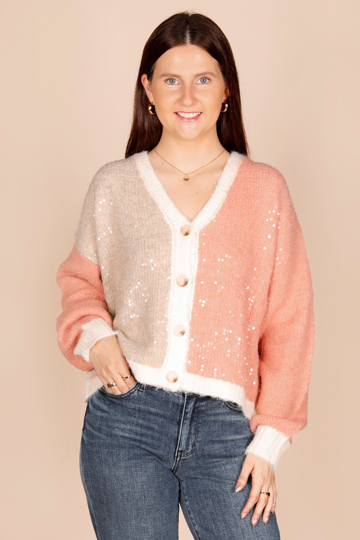 Daphne Color Block Cardigan