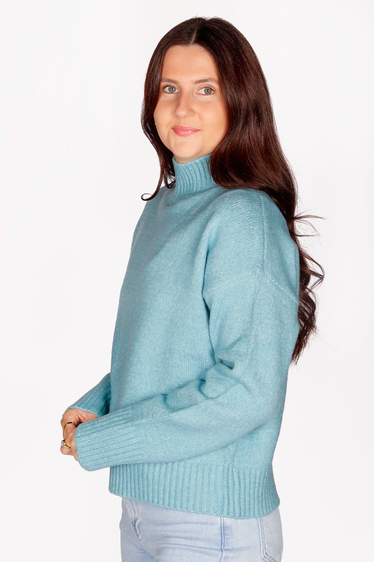 Quinn Light Teal Sweater