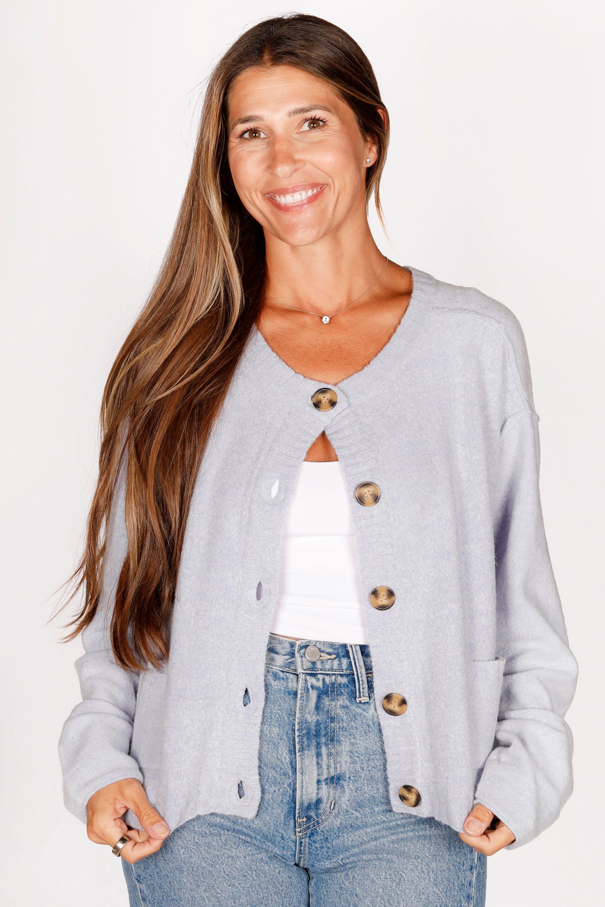 Emily Light Blue Cardigan