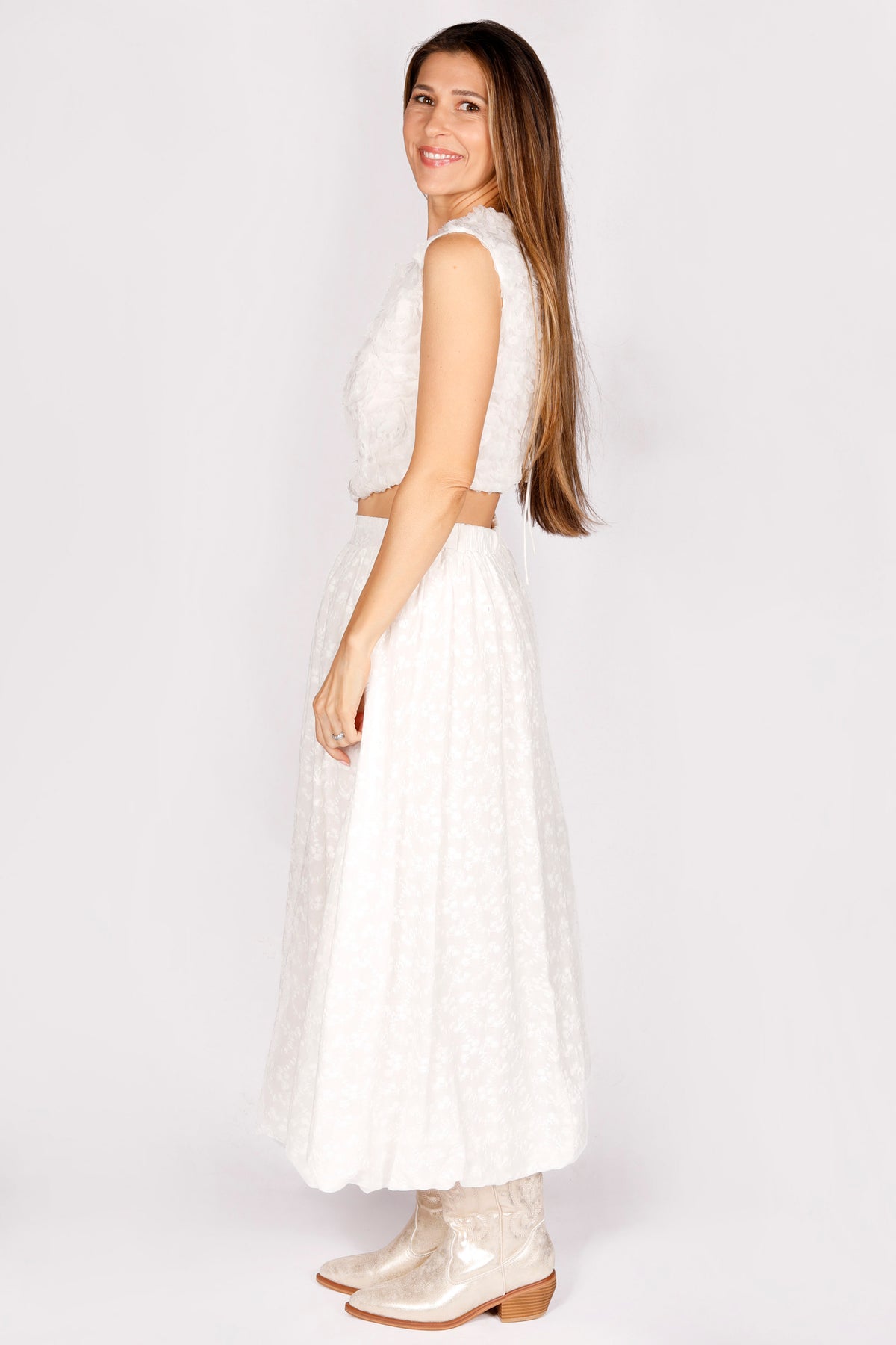 Iris Eyelet Bubble Skirt - FINAL SALE