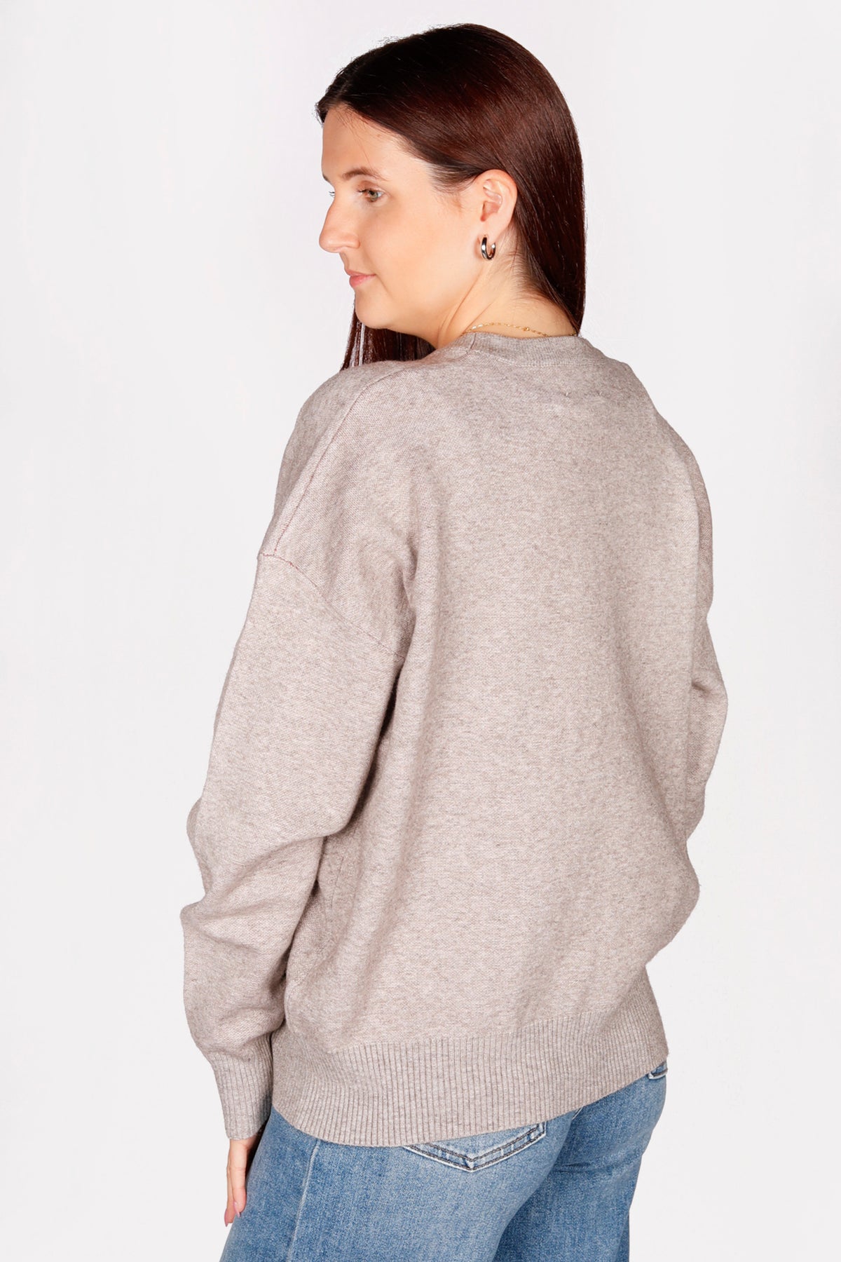 Ohio Grey Jacquard Sweater