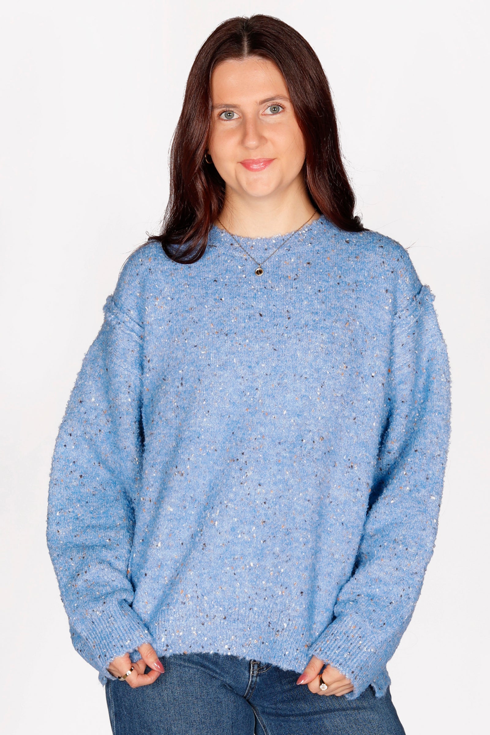 Mila Blue Boucle Sweater